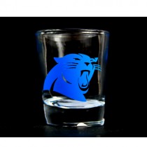 Carolina Panthers Shotglasses - 2OZ Classic Clear - 2-Sided - 12 For $24.00