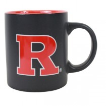 Rutgers University Mugs - 14OZ Ceramic 2Tone Black Matte Series - 6 For $30.00