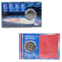 New York Rangers Collectibles - Highland Mint - 4"x6" Acrylic Case With Minted Coin - 2 For $15.00