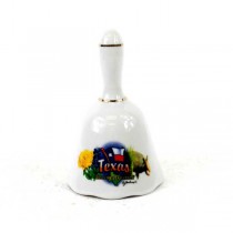 State Of Texas - Ceramic Collectors Bell - 24 For $18.00