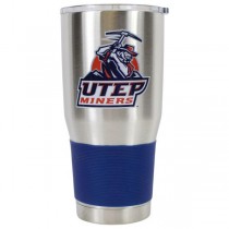 UTEP Miners - 30OZ Gameday Tumblers - Silver Stainless Steel - Vac Sealed - 2 For $20.00
