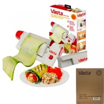 Vasta Food Slicer - ASTV - 2Pack Set with 2Pack Extra Blades Included - Fruit/Veggie Slicer - 4 2Packs Sets For $20.00