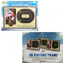 Vegas Golden Knights Products - 3D Stadium View 12"x8" Picture Frame Collectable - 2 For $12.00