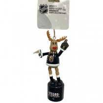 Las Vegas Golden Knights Ornaments - Cheering Reindeer Stye - 6 For $24.00