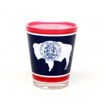 State Of Wyoming Shotglasses - State Flag - 12 For $24.00